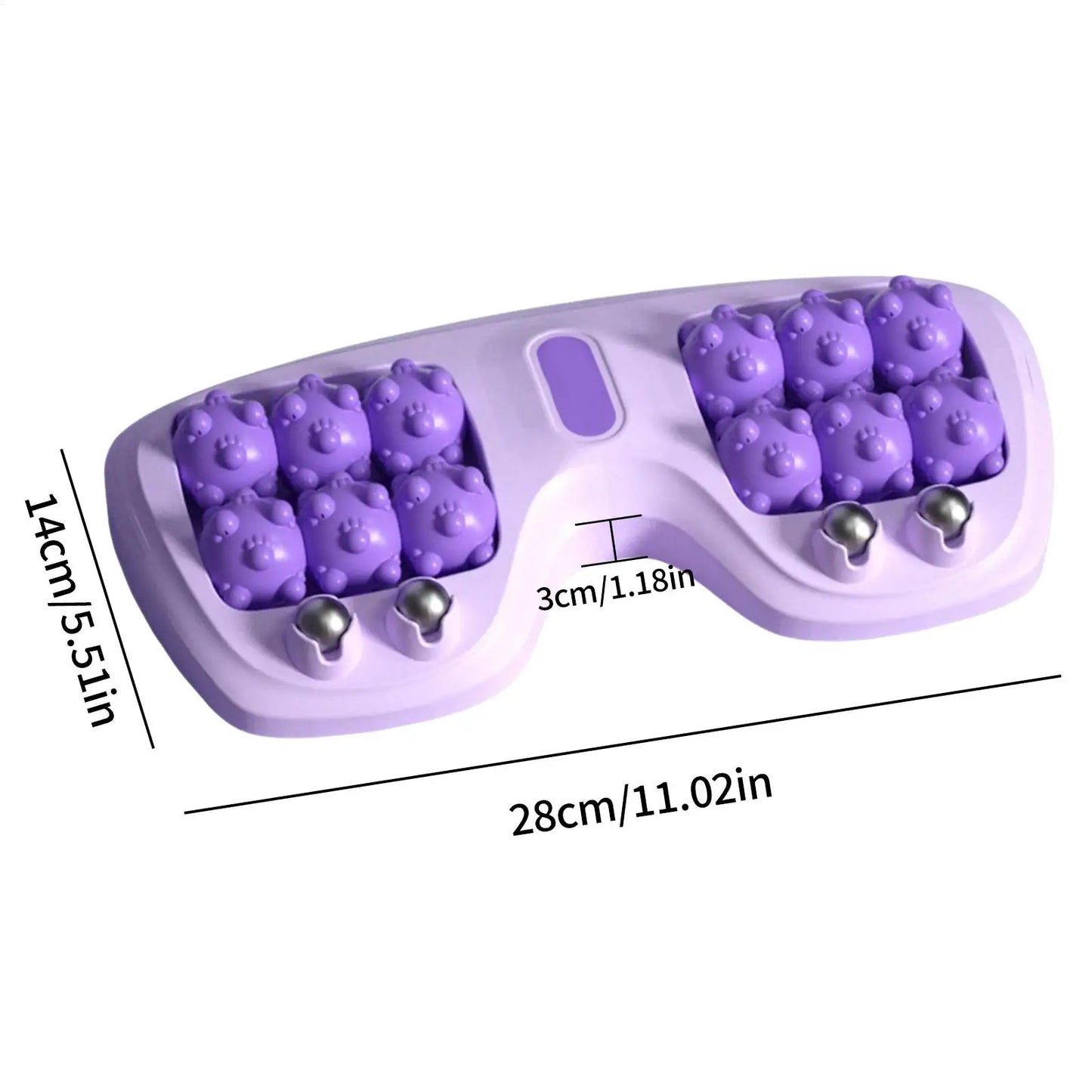 Foot Massage Roller Double Foot Manual Massage Roller Ergonomic Relieving Tool Exercise Equipment for Women Runners Athletes