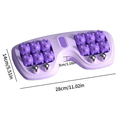 Foot Massage Roller Double Foot Manual Massage Roller Ergonomic Relieving Tool Exercise Equipment for Women Runners Athletes
