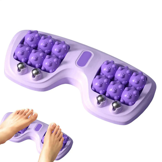 Foot Massage Roller Double Foot Manual Massage Roller Ergonomic Relieving Tool Exercise Equipment for Women Runners Athletes