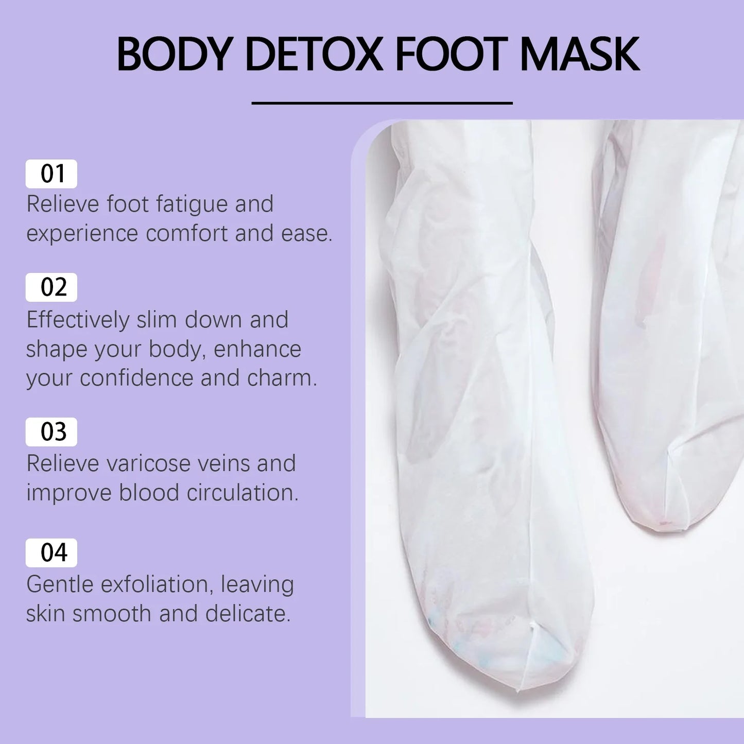 Exfoliating Foot Mask Remove Dead Skin Foot Peel Mask Socks for Dry Rough Anti Cracked Moisturizing Foot Care for Smooth Skin
