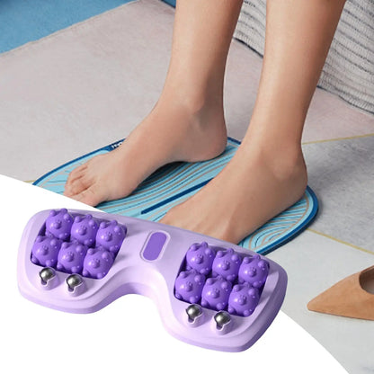 Foot Massage Roller Double Foot Manual Massage Roller Ergonomic Relieving Tool Exercise Equipment for Women Runners Athletes