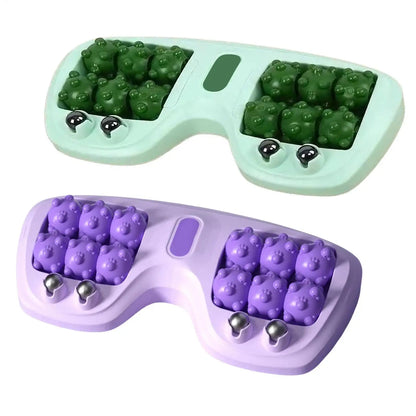 Foot Massage Roller Double Foot Manual Massage Roller Ergonomic Relieving Tool Exercise Equipment for Women Runners Athletes