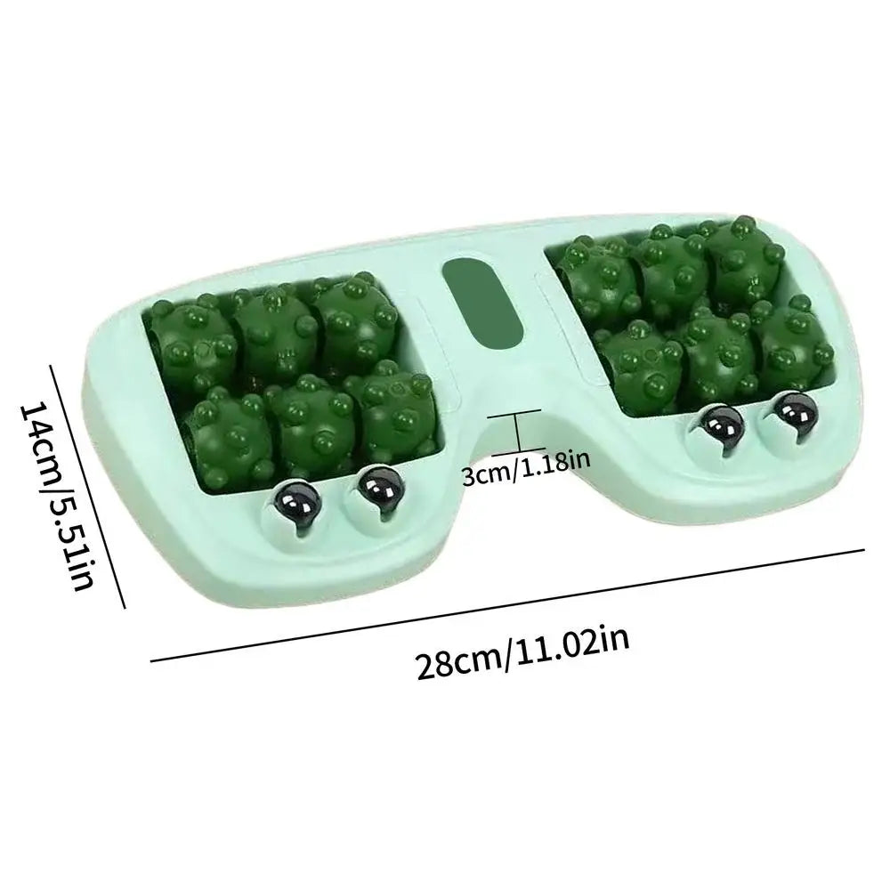 Foot Massage Roller Double Foot Manual Massage Roller Ergonomic Relieving Tool Exercise Equipment for Women Runners Athletes